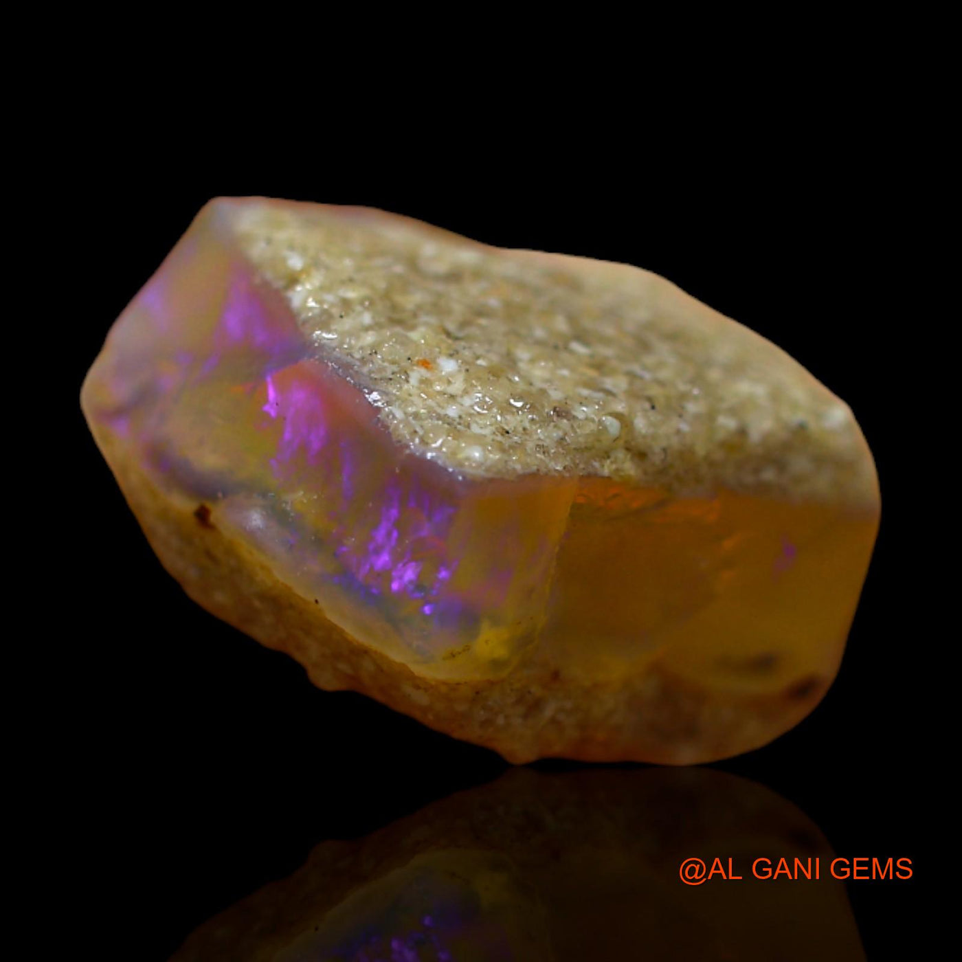 11.45 Cts Natural Australian Fire Opal Loose Gemstone Fancy Rough 13x13x8 mm RB-438