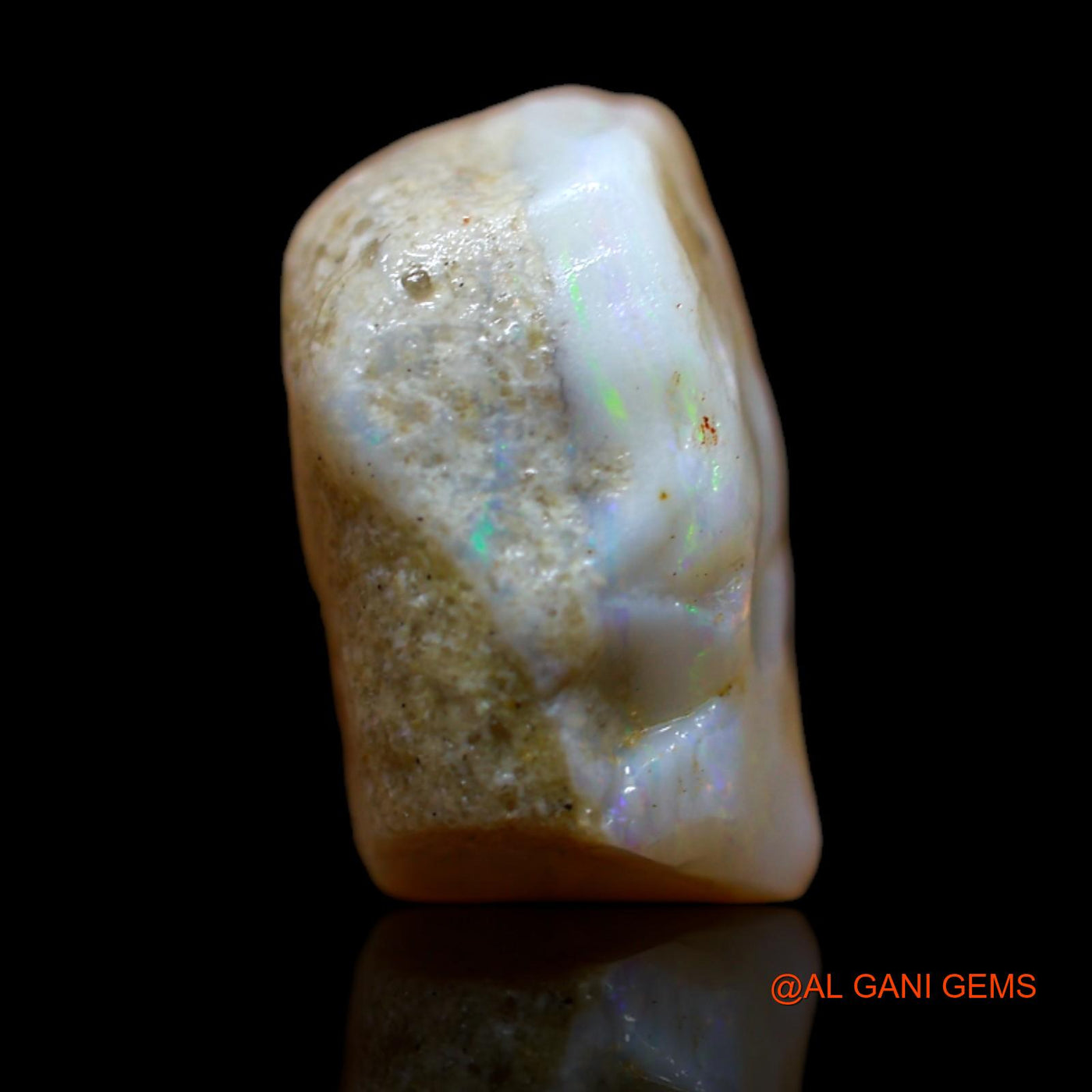 Natural Fire Opal Gemstone 10.40 Cts Loose Fancy Rough From Australia 13x13x8 mm RB-440