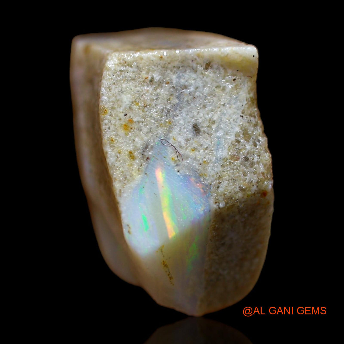 Natural Fire Opal Gemstone 10.40 Cts Loose Fancy Rough From Australia 13x13x8 mm RB-440