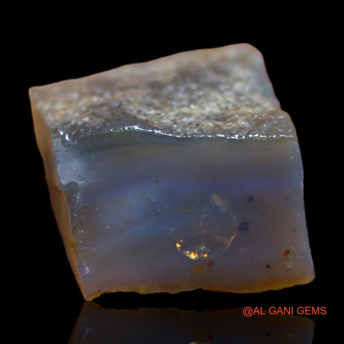 Natural Untreated Fire Opal Loose Gemstone Fancy Rough From Australia 8.45 Cts 15x12x7 mm RB-449