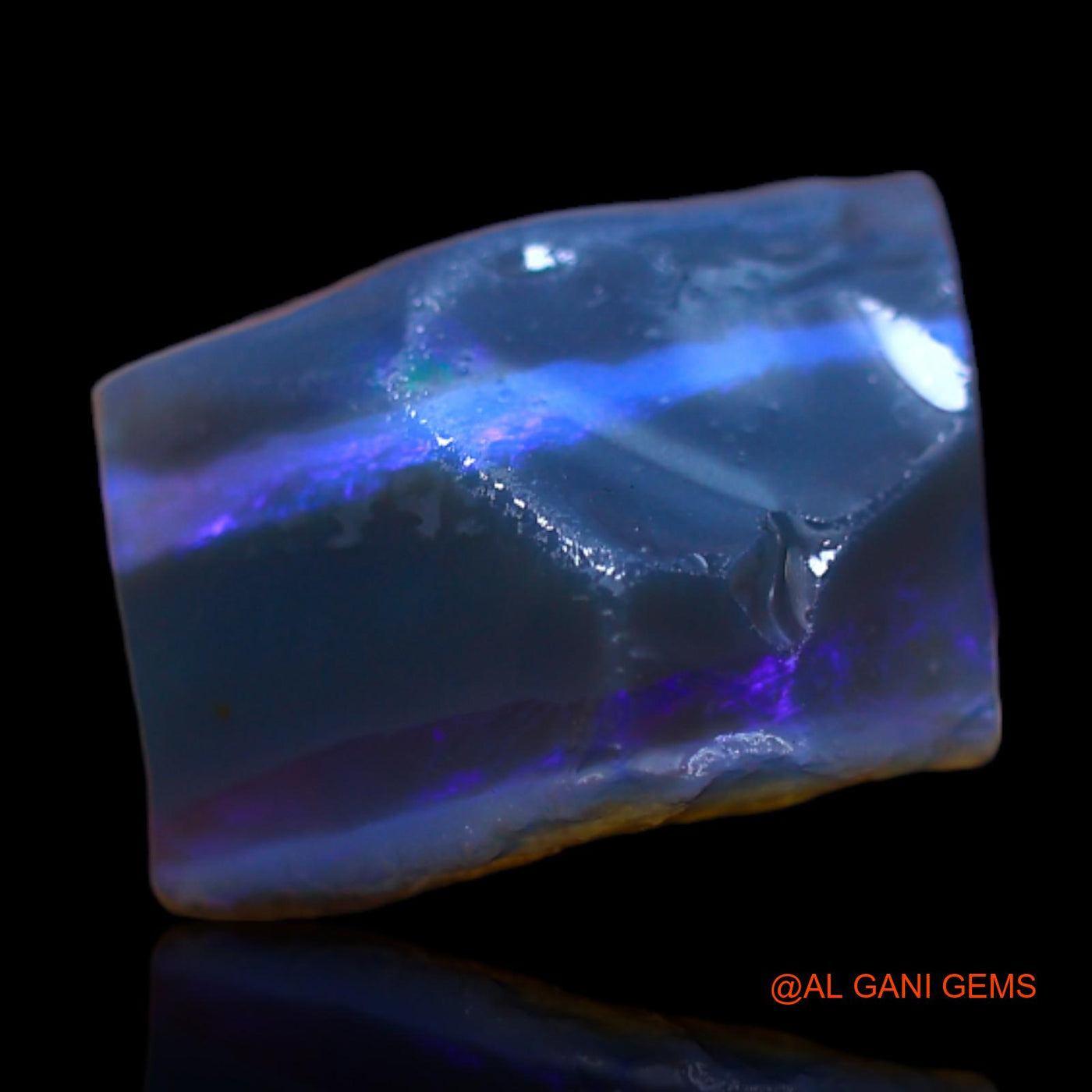 Natural Untreated Fire Opal Loose Gemstone Fancy Rough From Australia 8.00 Cts 12x11x9 mm RB-456