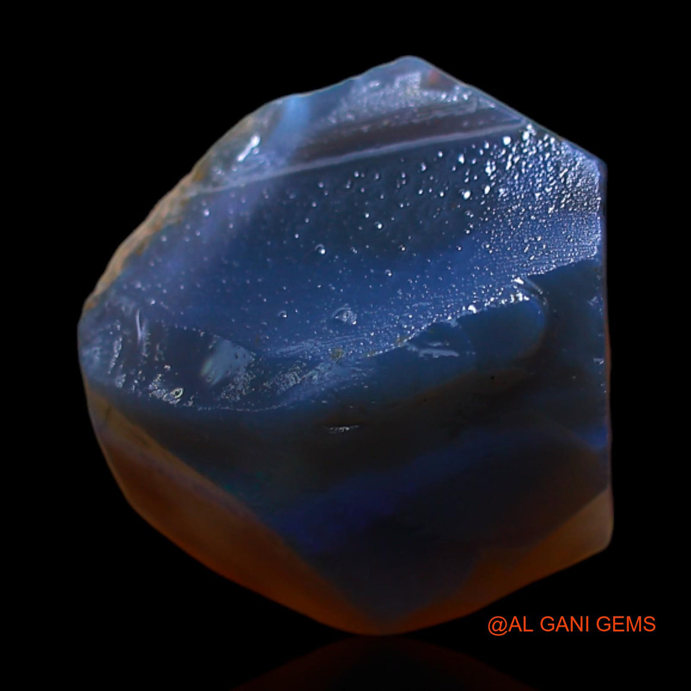 Natural Untreated Fire Opal Loose Gemstone Fancy Rough From Australia 8.00 Cts 12x11x9 mm RB-456