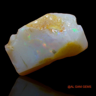 Natural Untreated Fire Opal Loose Gemstone Fancy Rough From Australia 7.25 Cts 15x10x6 mm RB-45