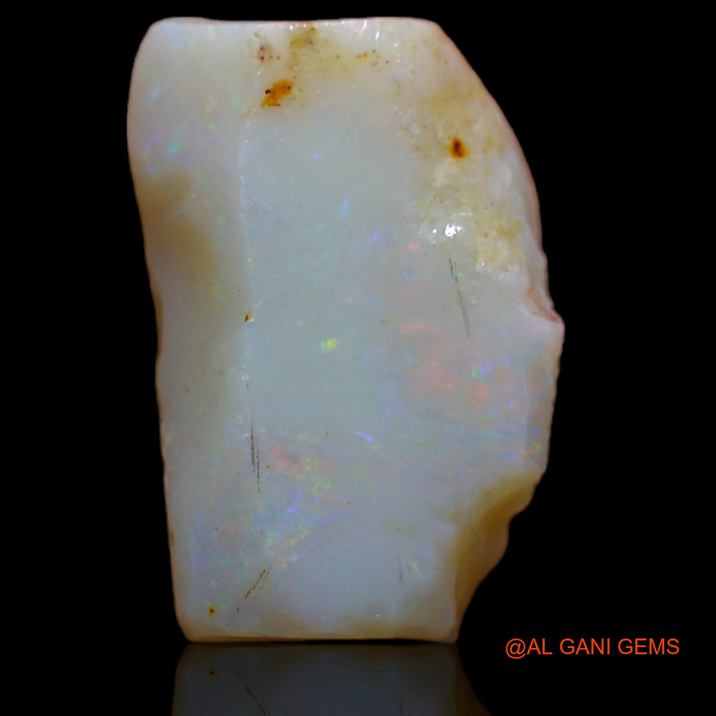 Natural Untreated Fire Opal Loose Gemstone Fancy Rough From Australia 7.25 Cts 15x10x6 mm RB-45