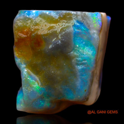 Natural Untreated Fire Opal Loose Gemstone Fancy Rough From Australia 5.00 Cts 11x9x6 mm RB-475