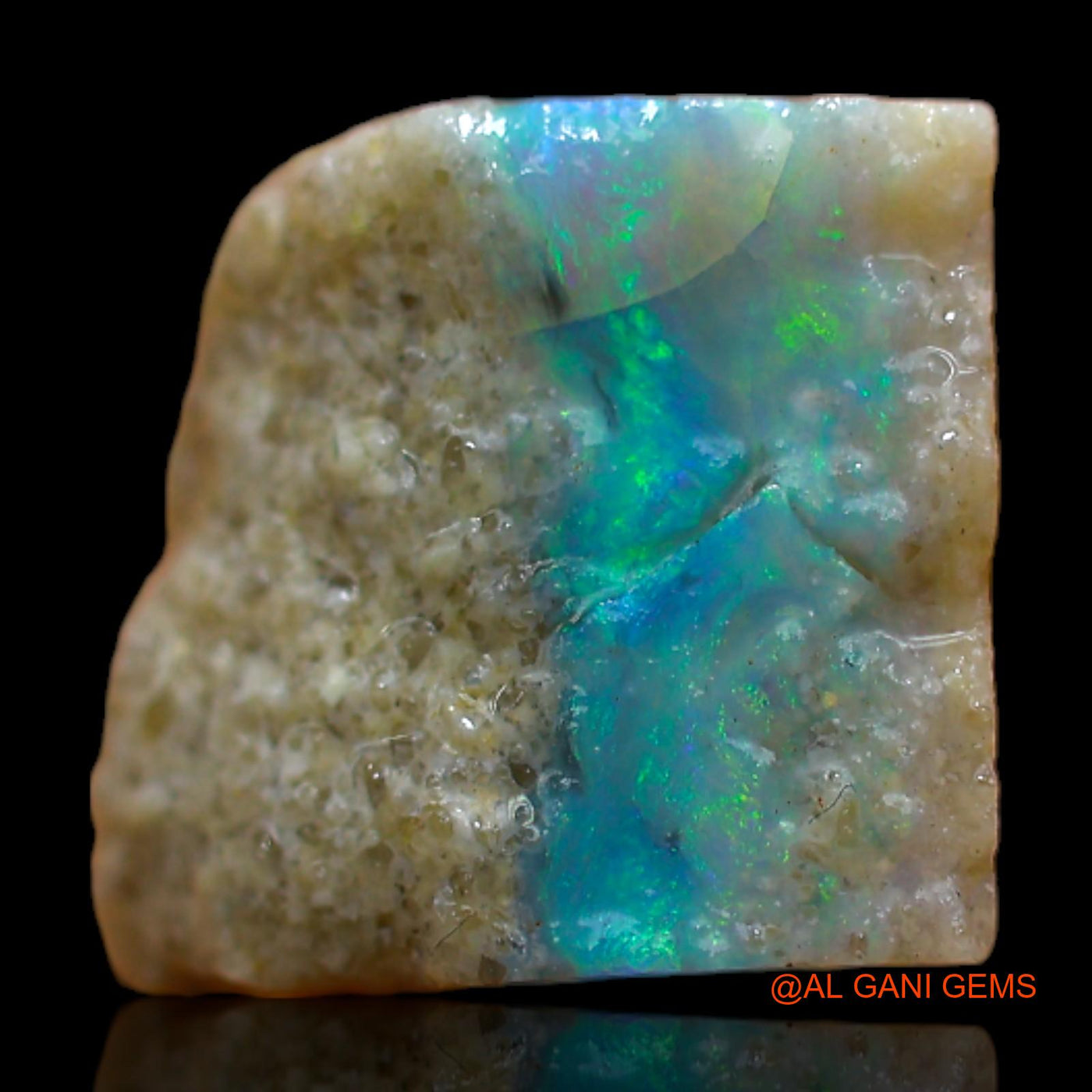 Natural Untreated Fire Opal Loose Gemstone Fancy Rough From Australia 5.00 Cts 10x10x9 mm RB-477