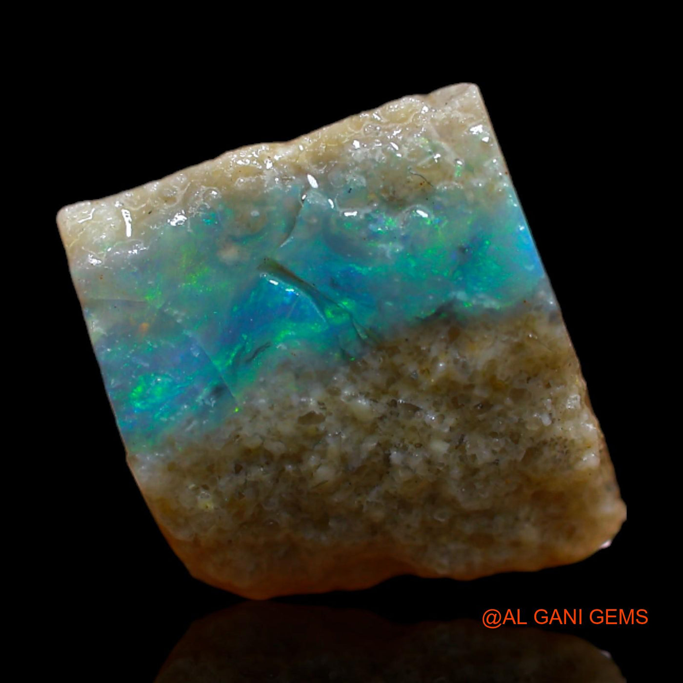 Natural Untreated Fire Opal Loose Gemstone Fancy Rough From Australia 5.00 Cts 10x10x9 mm RB-477