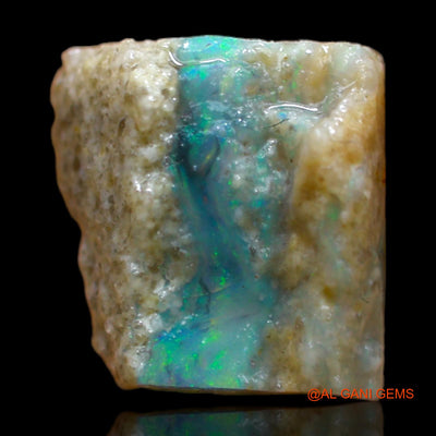 Natural Untreated Fire Opal Loose Gemstone Fancy Rough From Australia 5.00 Cts 10x10x9 mm RB-477