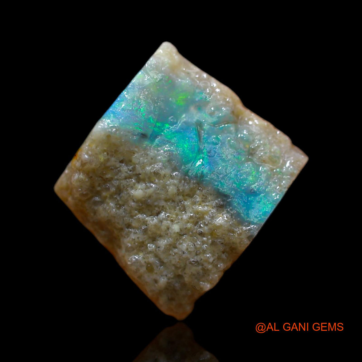 Natural Untreated Fire Opal Loose Gemstone Fancy Rough From Australia 5.00 Cts 10x10x9 mm RB-477