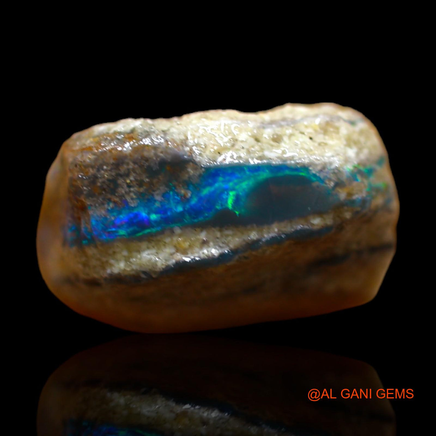 8.00 Cts Natural Australian Fire Opal Loose Gemstone Fancy Rough 12x12x7 mm RB-482