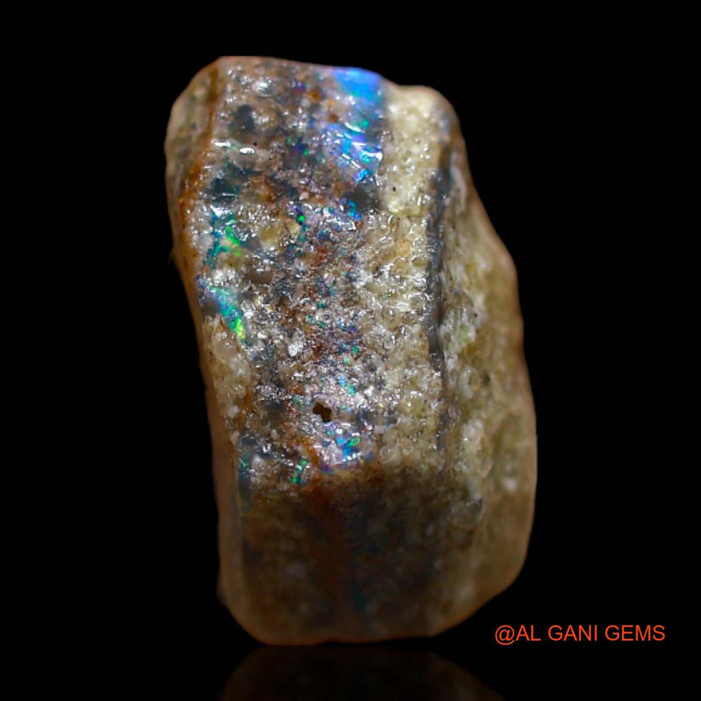 8.00 Cts Natural Australian Fire Opal Loose Gemstone Fancy Rough 12x12x7 mm RB-482