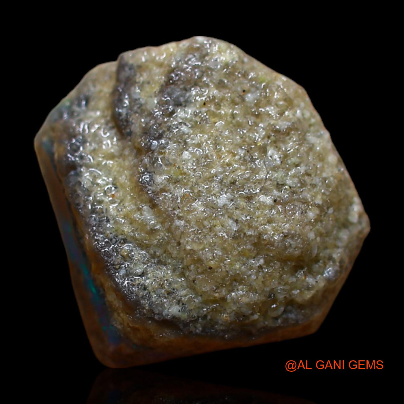 8.00 Cts Natural Australian Fire Opal Loose Gemstone Fancy Rough 12x12x7 mm RB-482