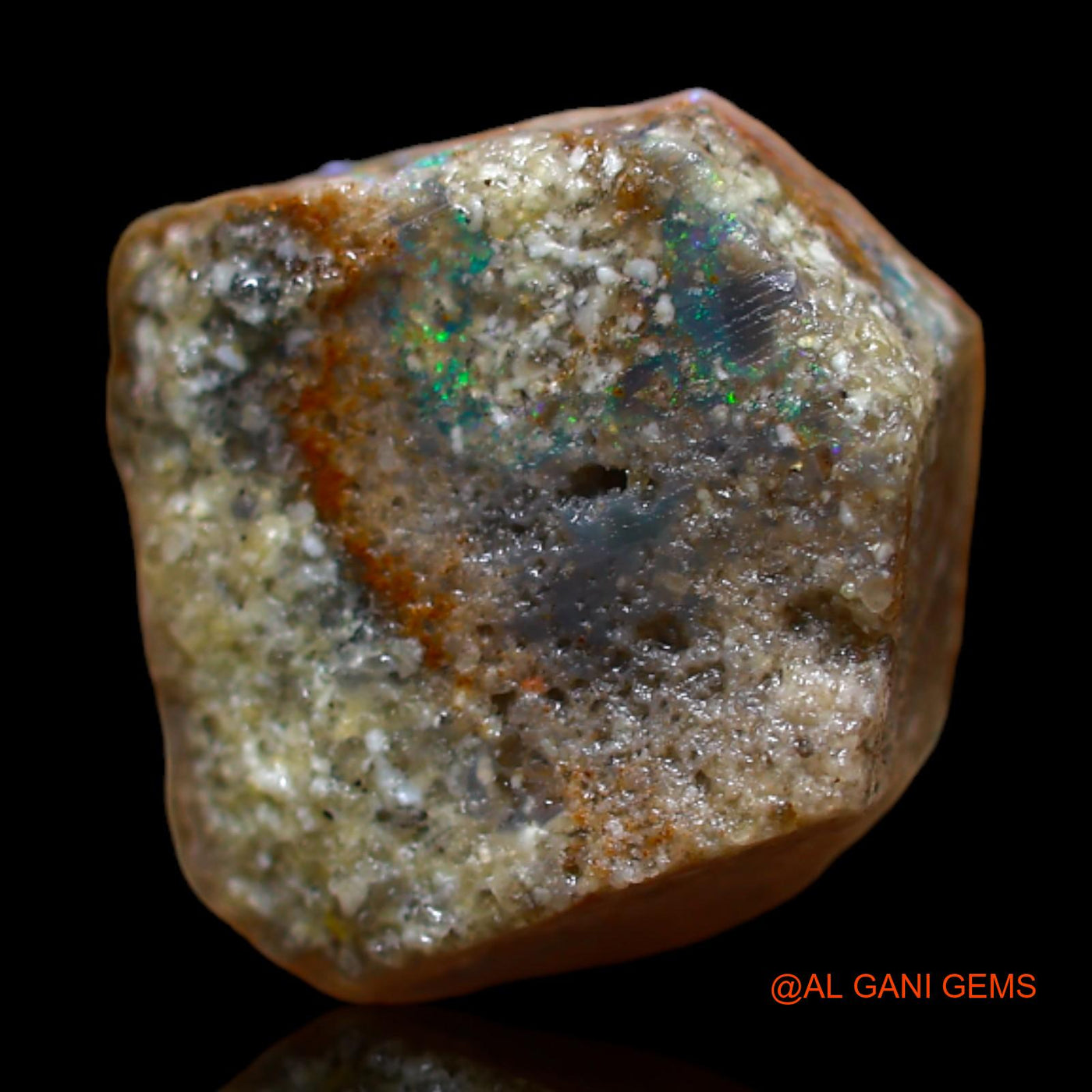 8.00 Cts Natural Australian Fire Opal Loose Gemstone Fancy Rough 12x12x7 mm RB-482