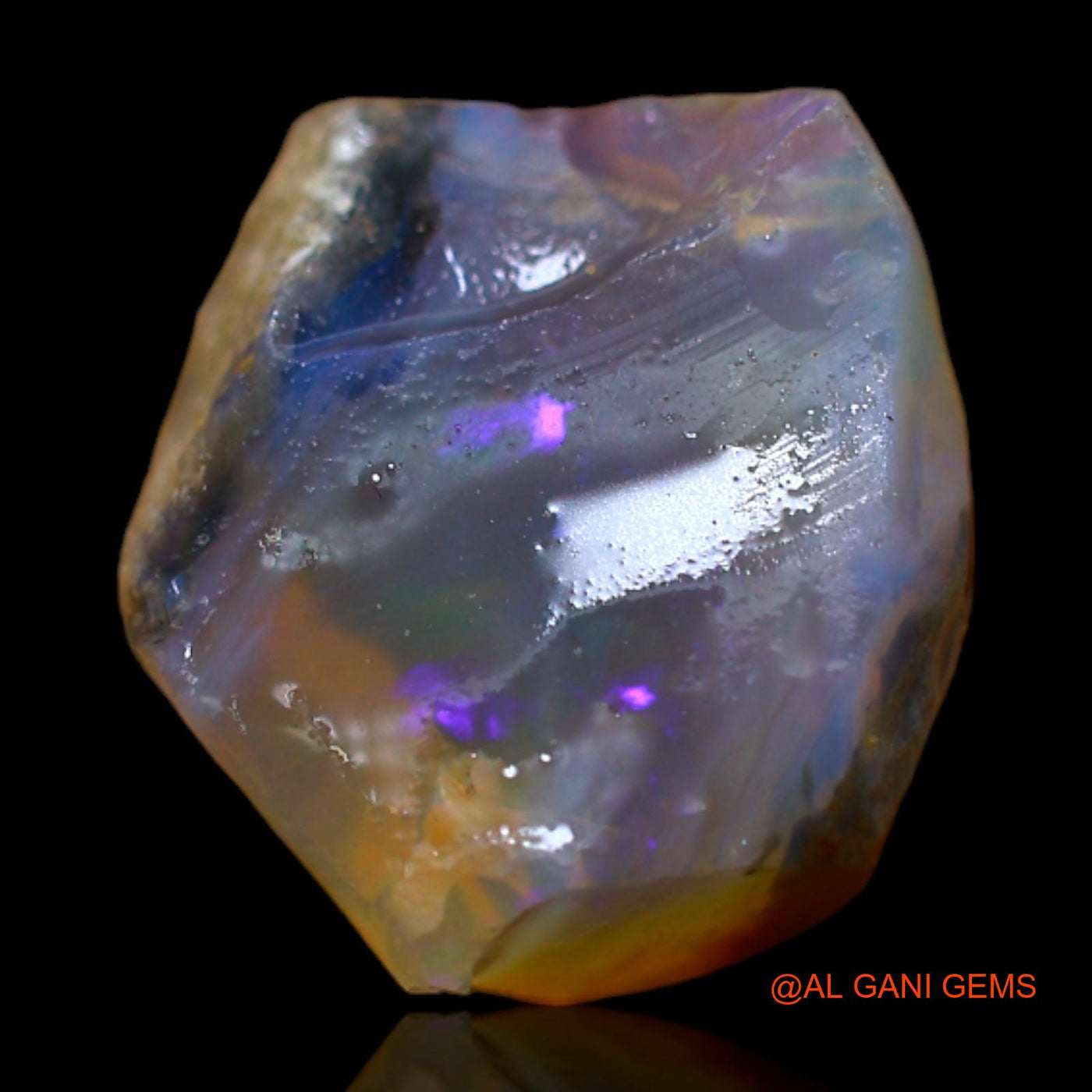 6.00 Cts Unheated Australian Fire Opal Loose Gemstone Fancy Rough Natural 14x12x8 mm RB-484