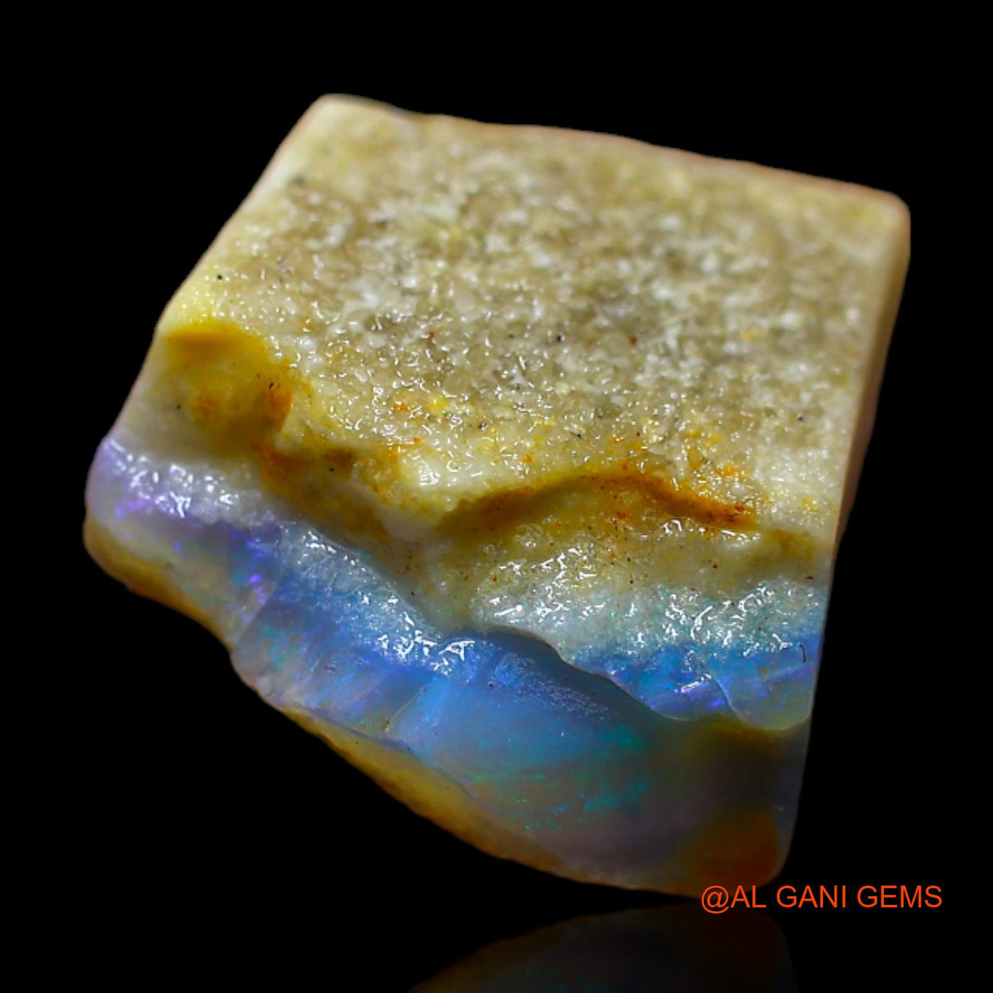 6.00 Cts Natural Australian Fire Opal Loose Gemstone Fancy Rough 13x13x7 mm RB-485