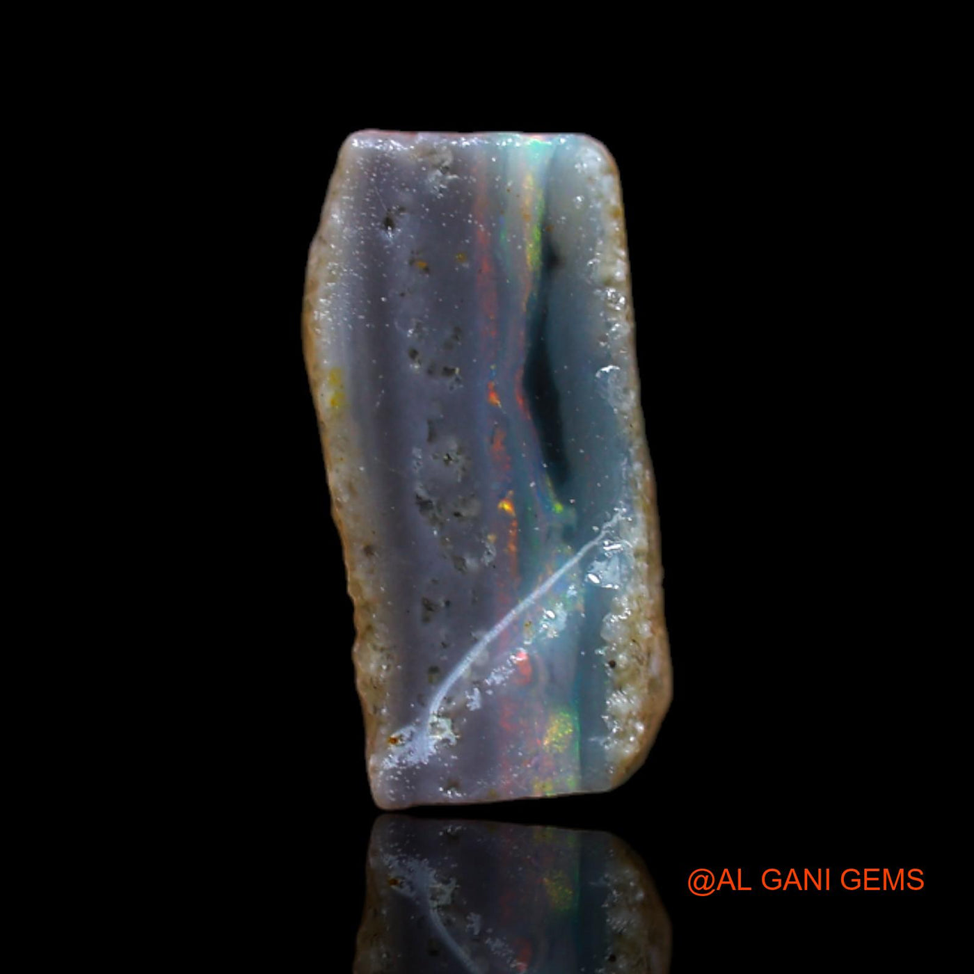 5.00 Cts Natural Australian Fire Opal Loose Gemstone Fancy Rough 12x11x5 mm RB-501