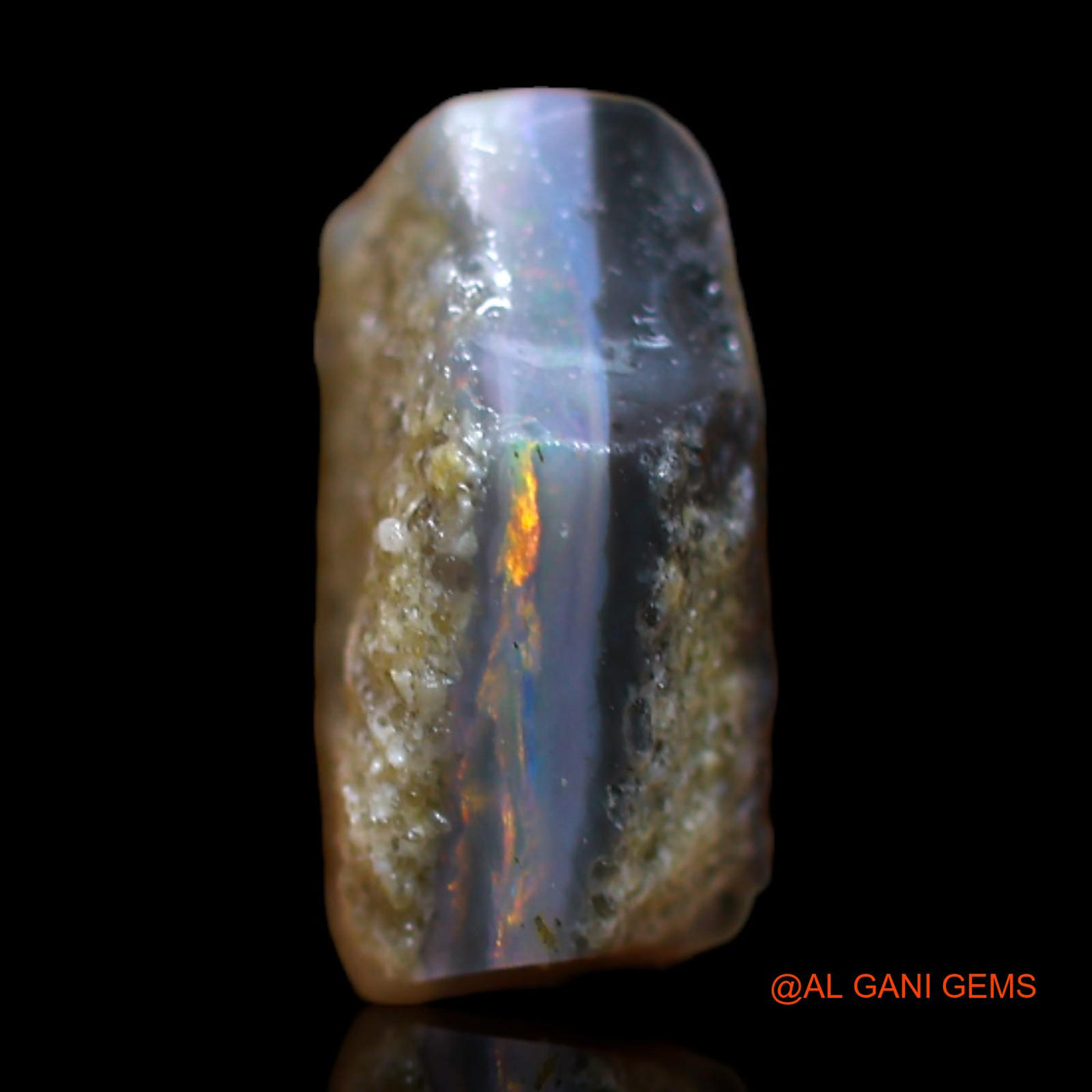 6.00 Cts Natural Australian Fire Opal Loose Gemstone Fancy Rough 12x12x6 mm RB-502