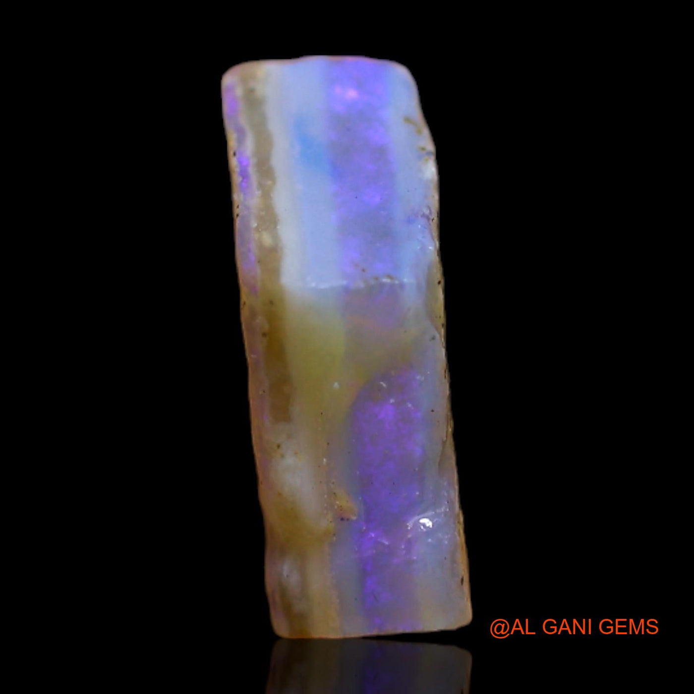 Natural Fire Opal Gemstone 5.00 Cts Loose Fancy Rough From Australia 14x12x4 mm RB-507