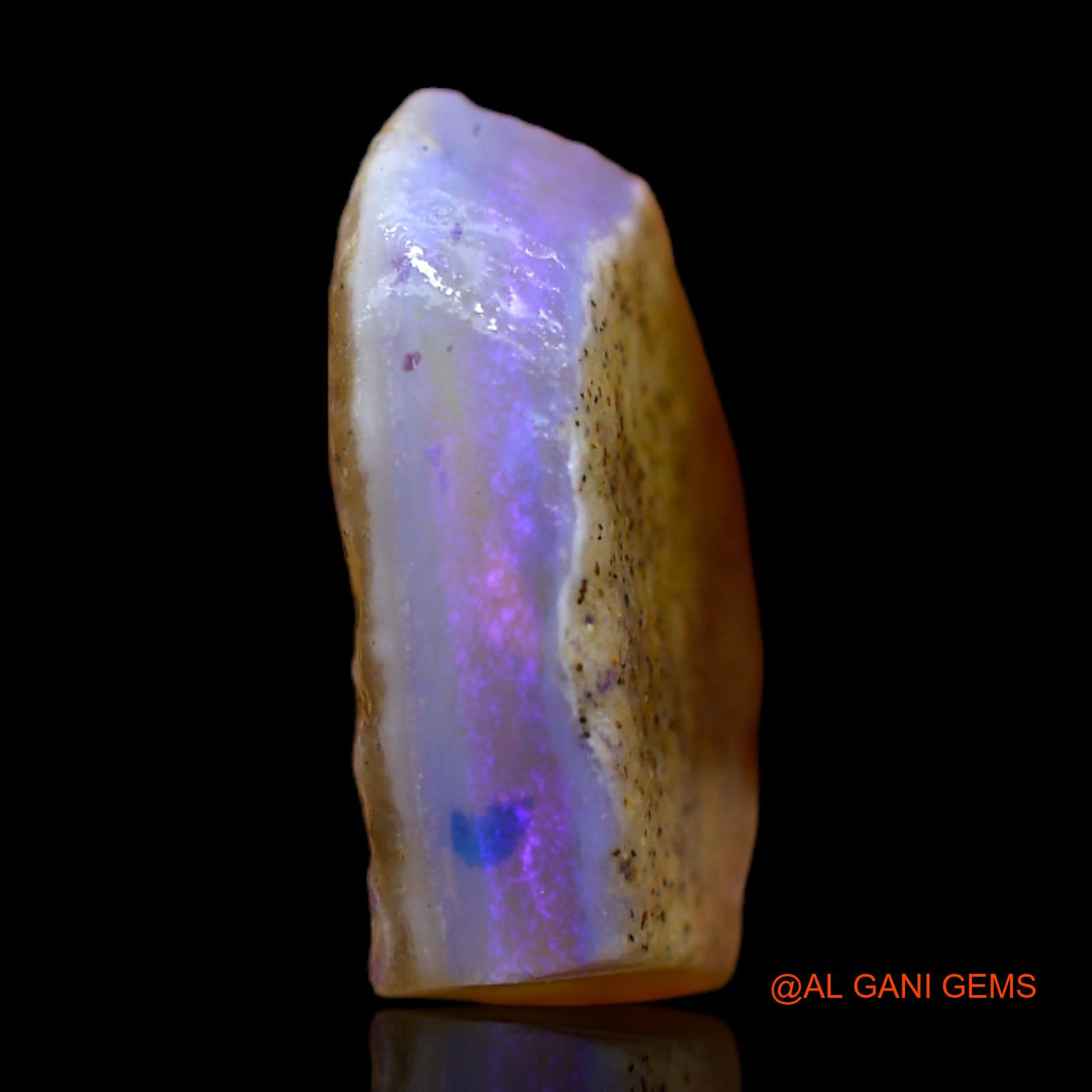 Natural Fire Opal Gemstone 5.00 Cts Loose Fancy Rough From Australia 14x12x4 mm RB-507