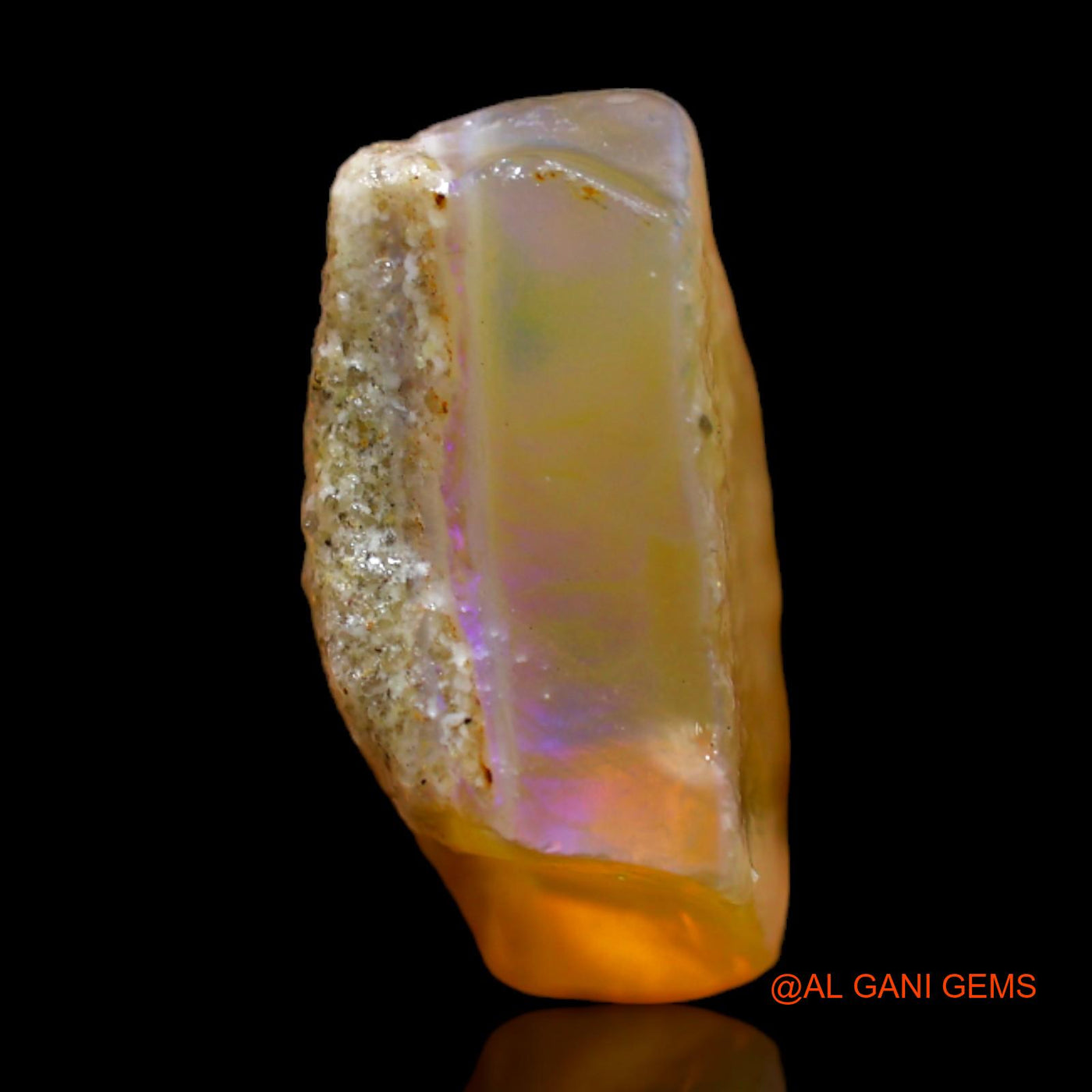 7.00 Cts Natural Australian Fire Opal Loose Gemstone Fancy Rough 13x11x7 mm RB-509