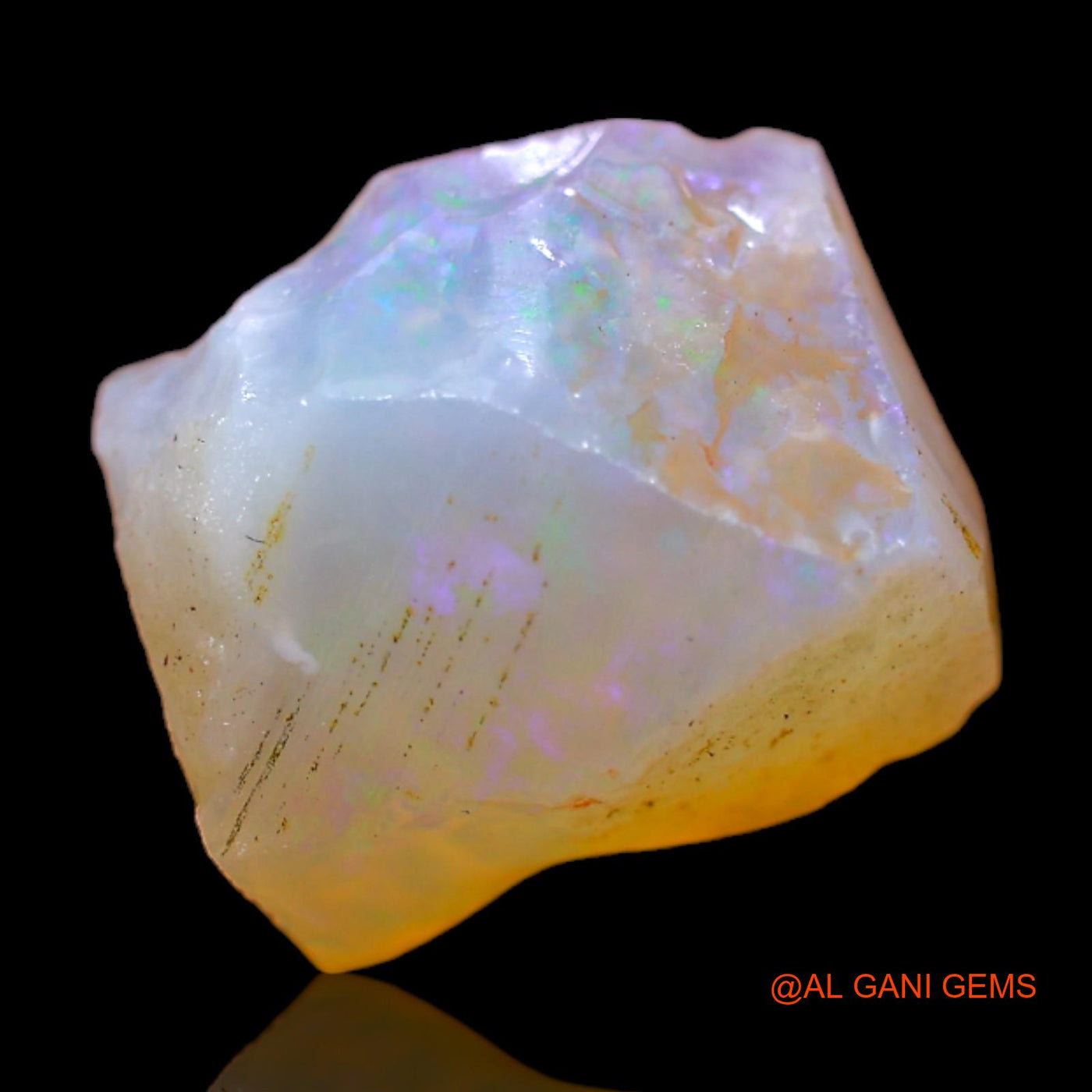 4.00 Cts Natural Australian Fire Opal Loose Gemstone Fancy Rough 11x10x6 mm RB-522