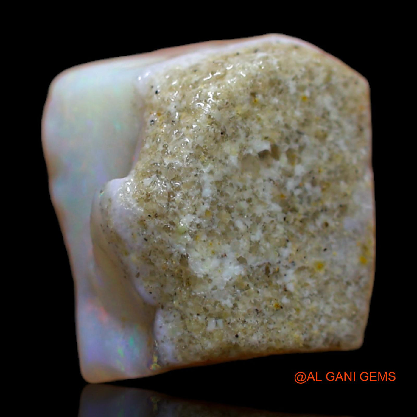 Natural Untreated Fire Opal Loose Gemstone Fancy Rough From Australia 5.00 Cts 11x11x6 mm RB-526