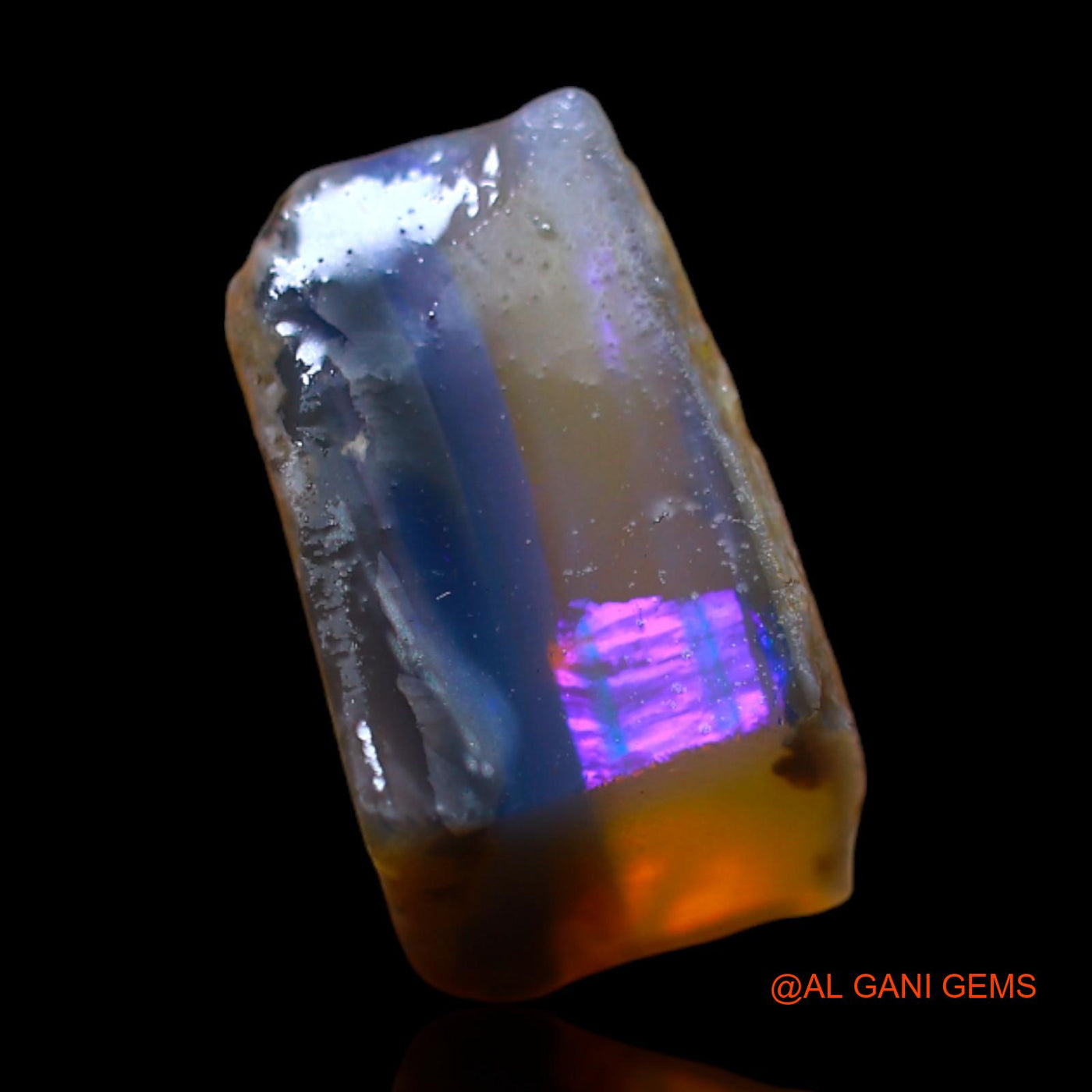 5.00 Cts Natural Australian Fire Opal Fancy Rough Loose Gemstone For Jewelry 9x9x7 mm RB-548