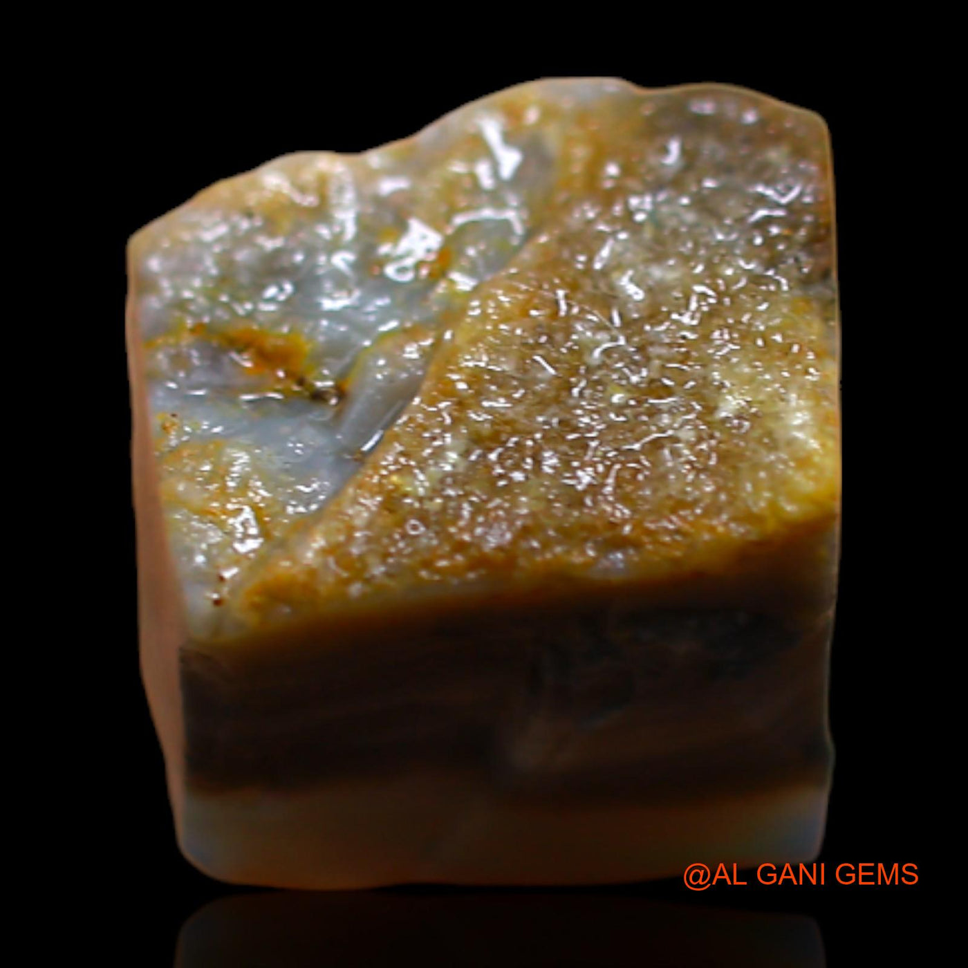4.00 Cts Unheated Australian Fire Opal Loose Gemstone Fancy Rough Natural 9x8x7 mm RB-549