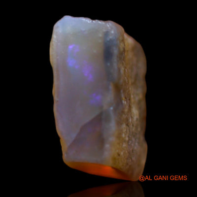 Natural Fire Opal Gemstone 4.00 Cts Loose Fancy Rough From Australia 9x9x5 mm RB-558