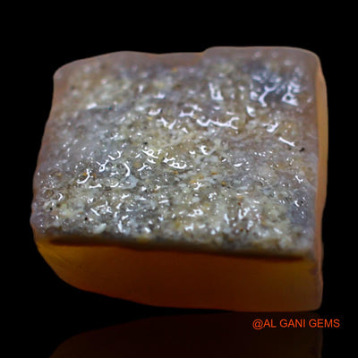 Natural Fire Opal Gemstone 4.00 Cts Loose Fancy Rough From Australia 9x9x5 mm RB-558