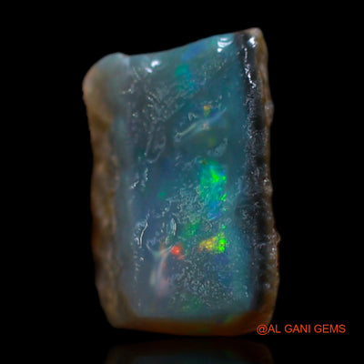 Natural Fire Opal Gemstone 2.40 Cts Loose Fancy Rough From Australia 9x9x5 mm RB-572