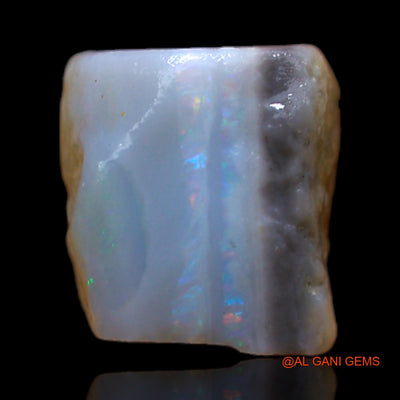 Natural Fire Opal Gemstone 3.50 Cts Loose Fancy Rough From Australia 8x8x7 mm RB-573