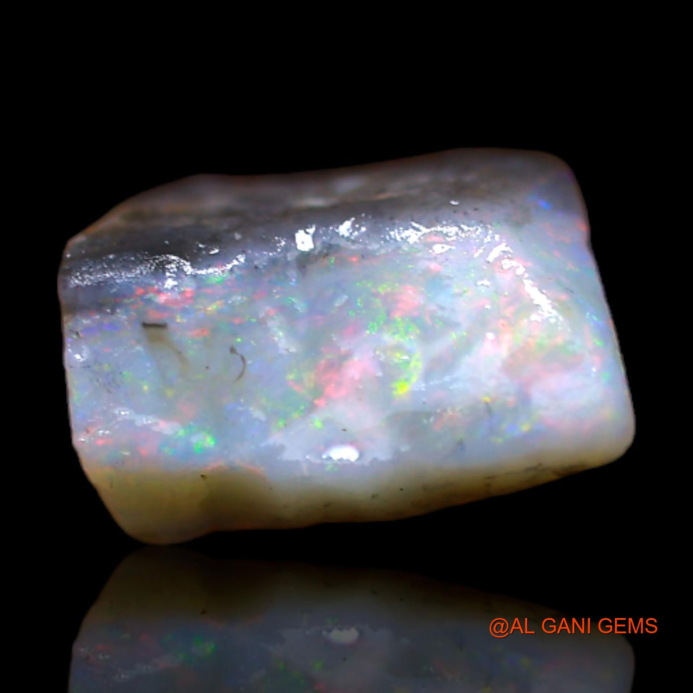 Natural Fire Opal Gemstone 2.80 Cts Loose Fancy Rough From Australia 9x8x5 mm RB-576
