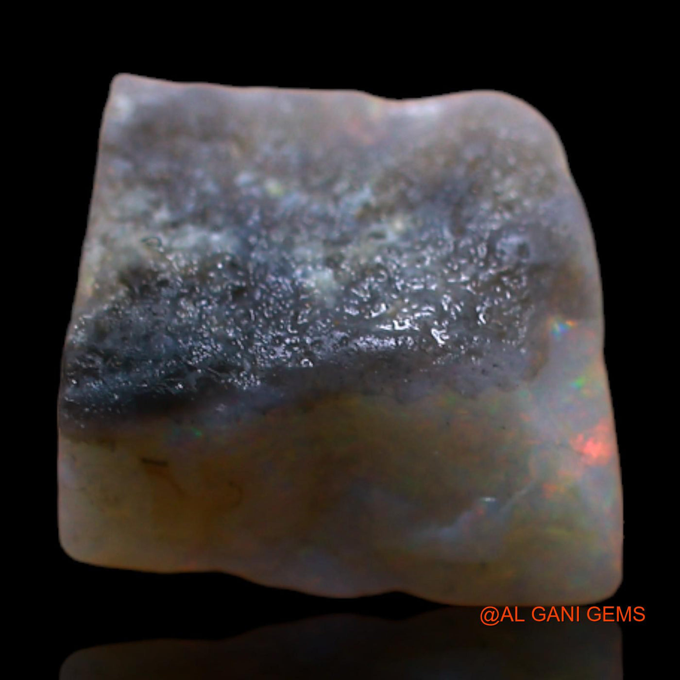 Natural Fire Opal Gemstone 2.80 Cts Loose Fancy Rough From Australia 9x8x5 mm RB-576