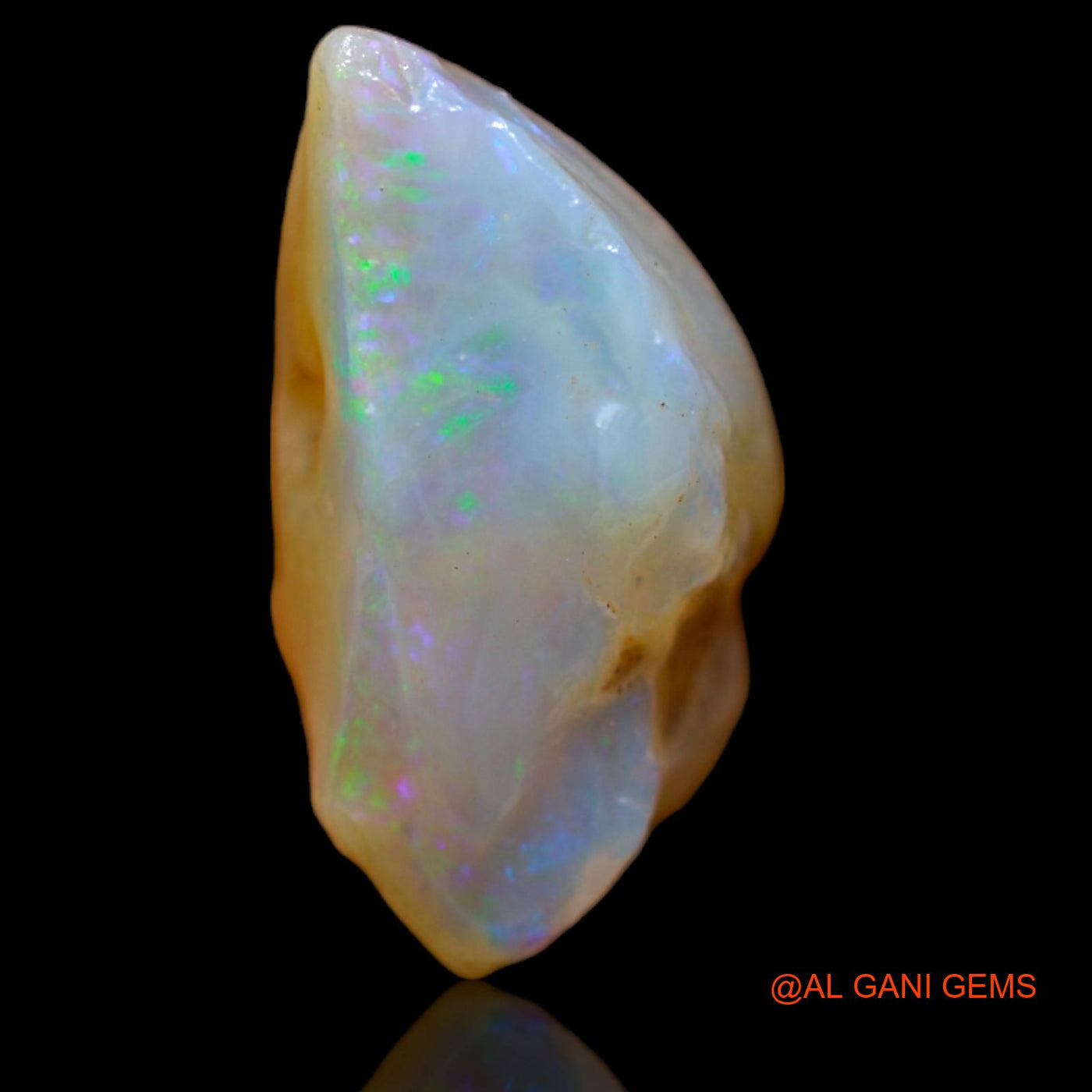 Natural Fire Opal Gemstone 9.00 Cts Loose Fancy Rough From Australia 17x12x9 mm RB-57
