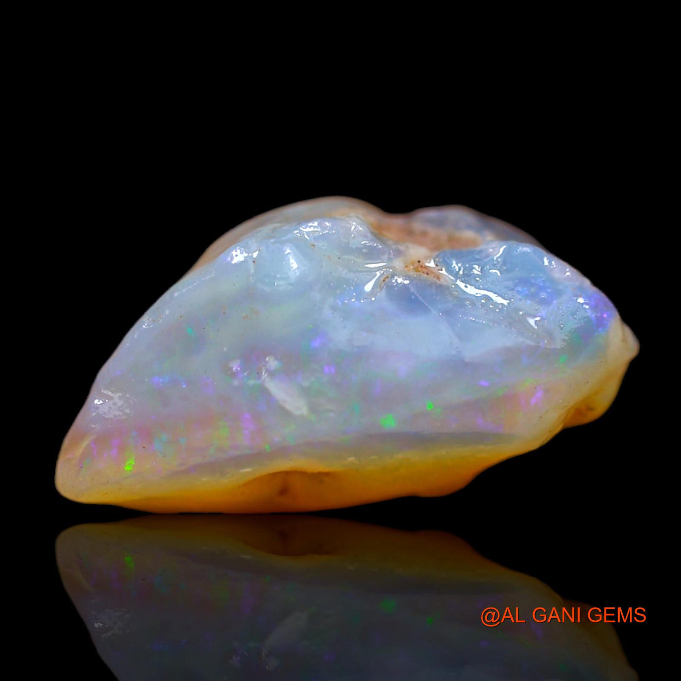 Natural Fire Opal Gemstone 9.00 Cts Loose Fancy Rough From Australia 17x12x9 mm RB-57