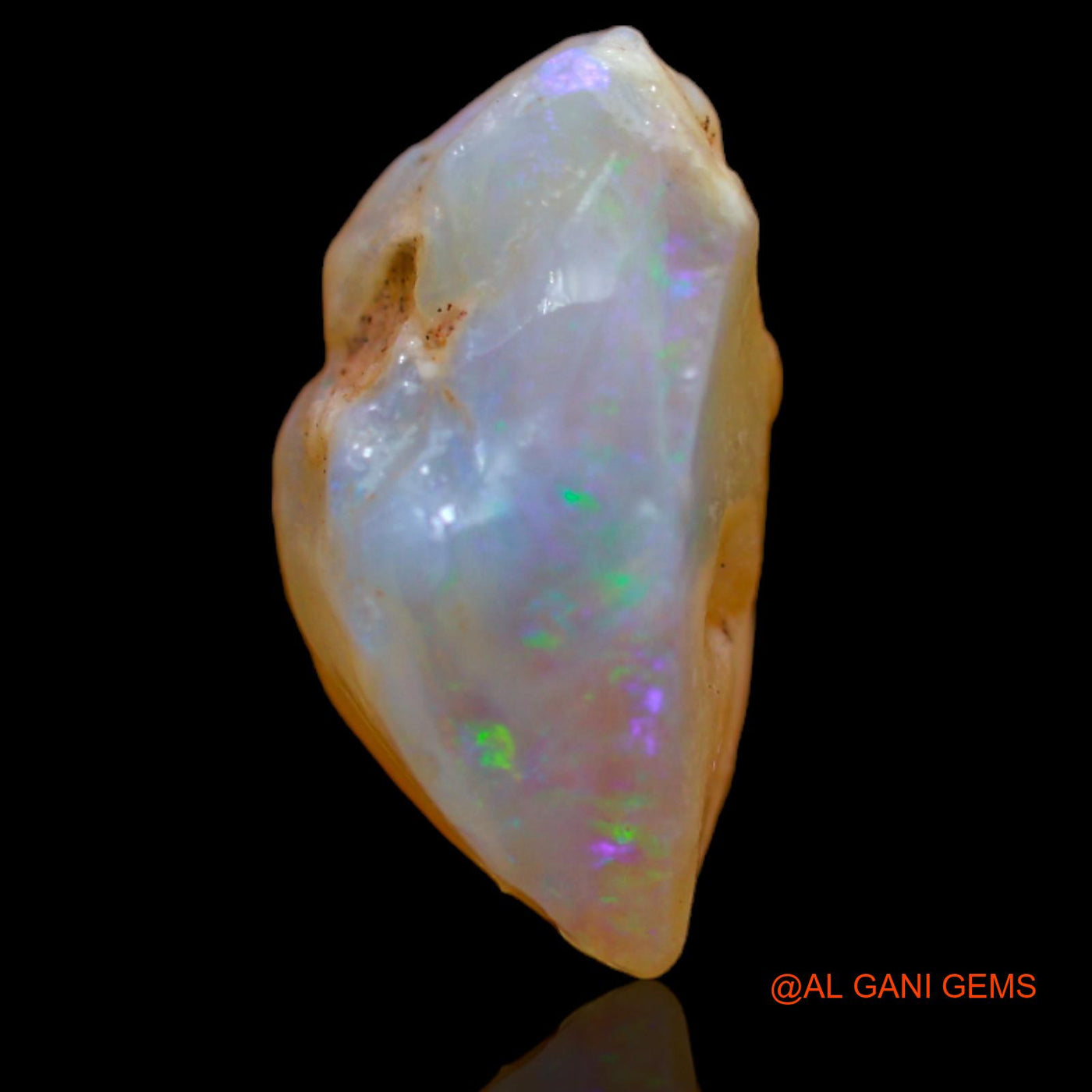 Natural Fire Opal Gemstone 9.00 Cts Loose Fancy Rough From Australia 17x12x9 mm RB-57
