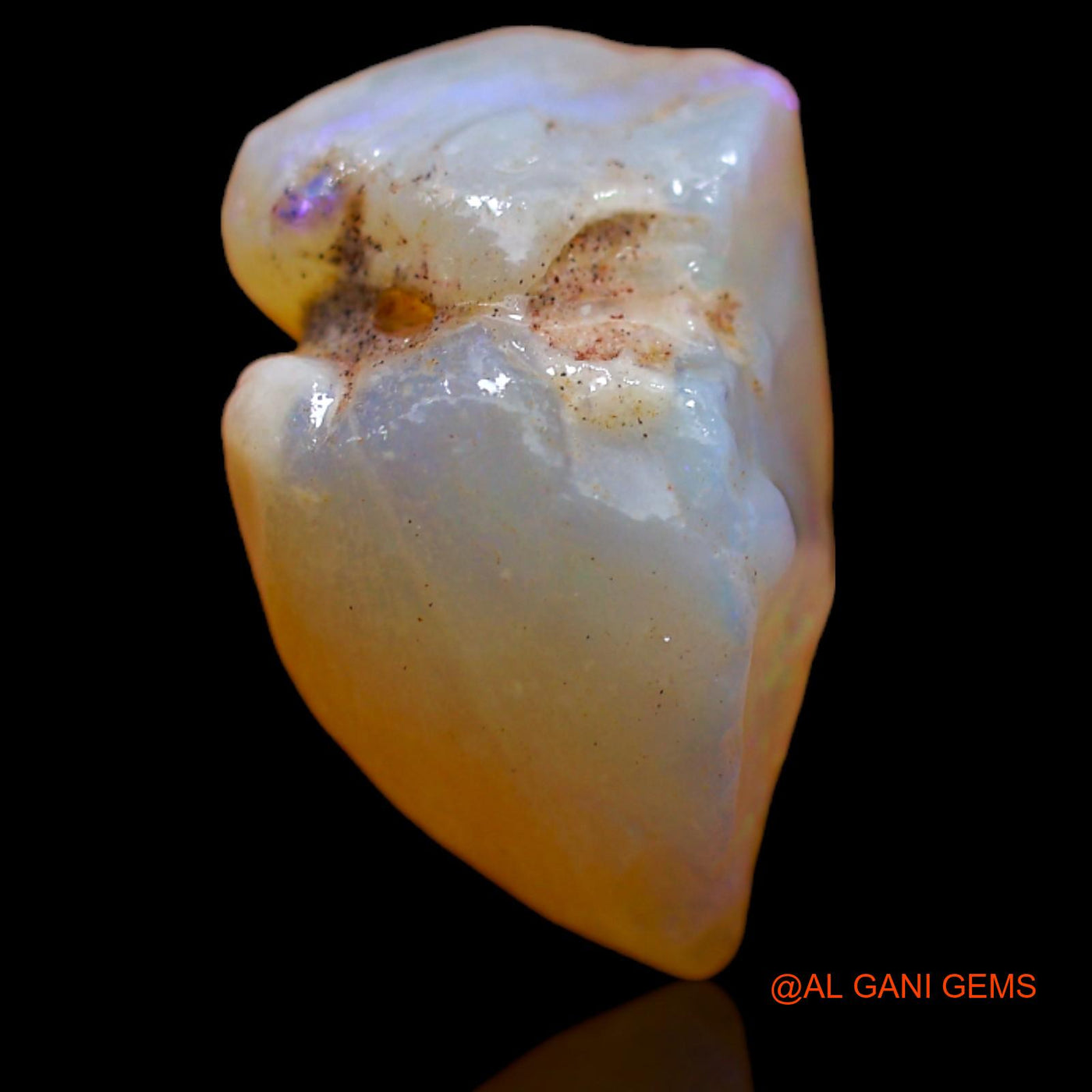 Natural Fire Opal Gemstone 9.00 Cts Loose Fancy Rough From Australia 17x12x9 mm RB-57