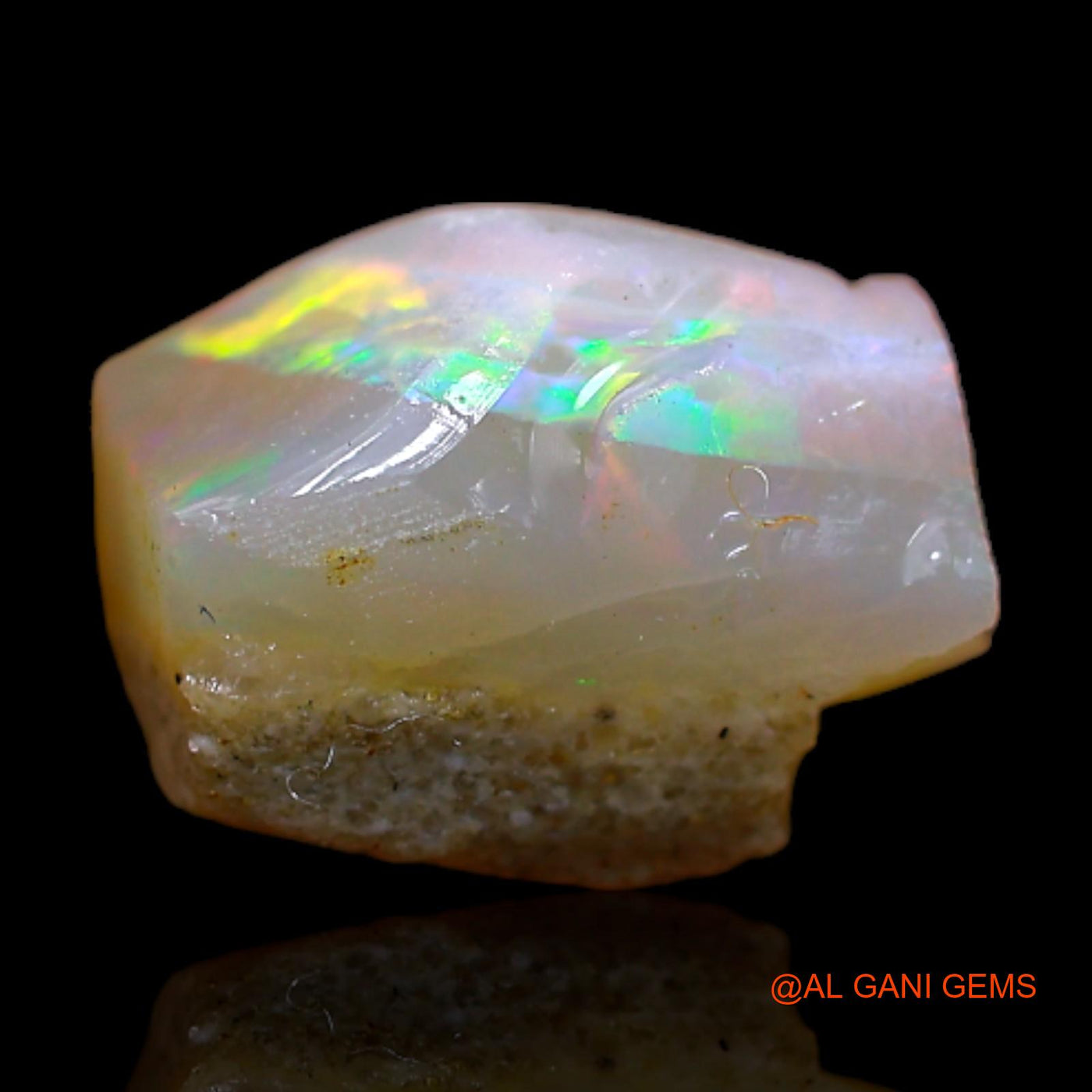 Natural Untreated Fire Opal Loose Gemstone Fancy Rough From Australia 3.70 Cts 10x7x8 mm RB-581