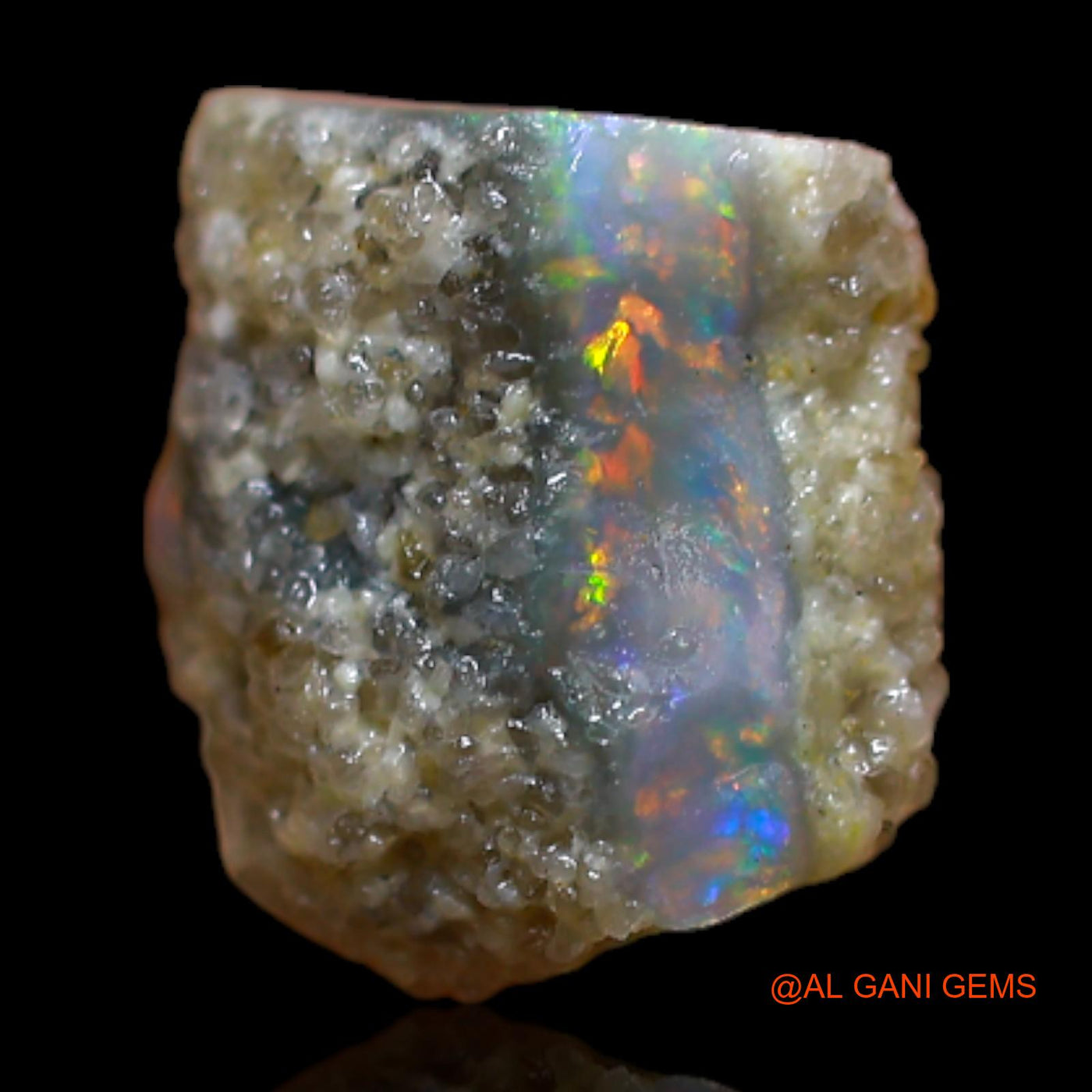 3.00 Cts Natural Australian Fire Opal Loose Gemstone Fancy Rough 9x9x6 mm RB-583