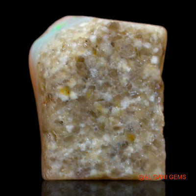 Natural Fire Opal Gemstone 3.00 Cts Loose Fancy Rough From Australia 9x8x5 mm RB-584