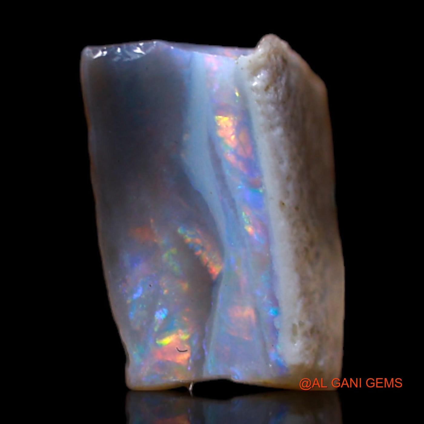 3.00 Cts Natural Australian Fire Opal Loose Gemstone Fancy Rough 9x8x5 mm RB-585