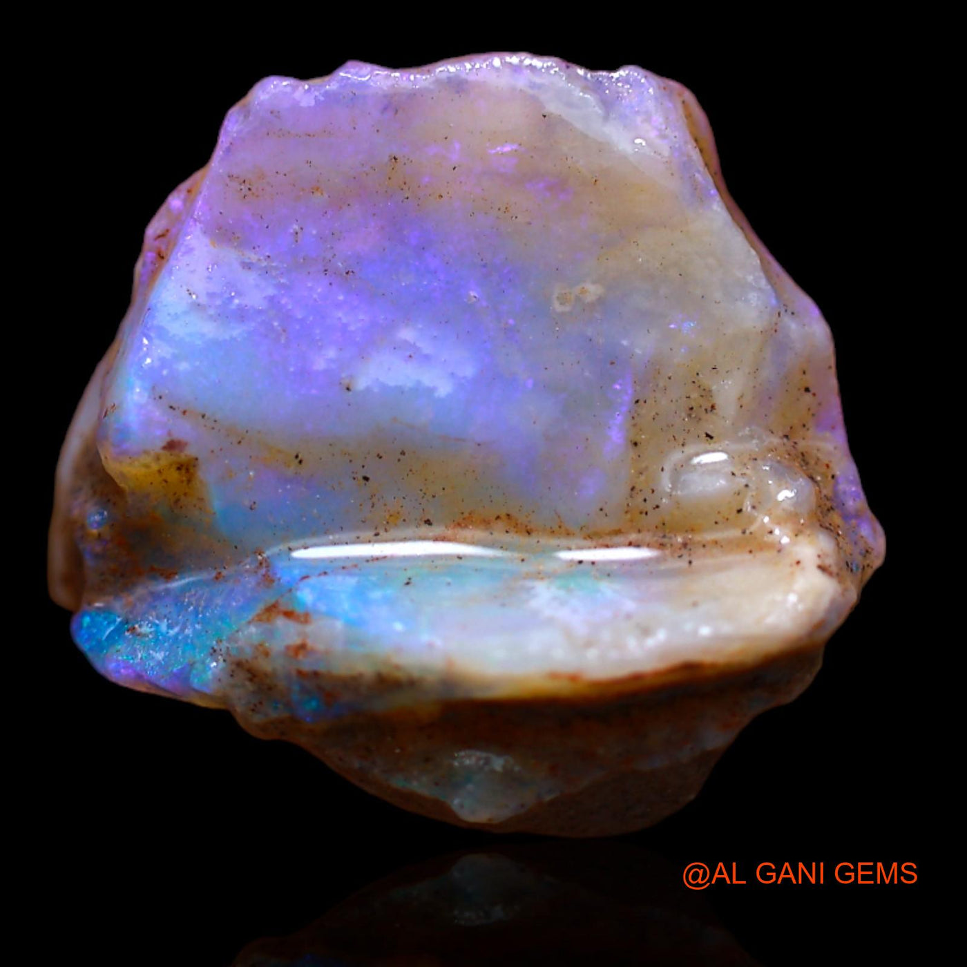 Natural Untreated Fire Opal Loose Gemstone Fancy Rough From Australia 6.75 Cts 16x15x6 mm RB-58