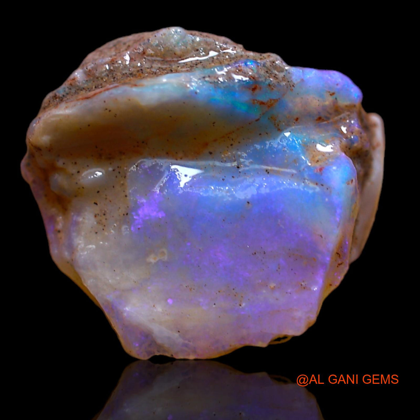 Natural Untreated Fire Opal Loose Gemstone Fancy Rough From Australia 6.75 Cts 16x15x6 mm RB-58