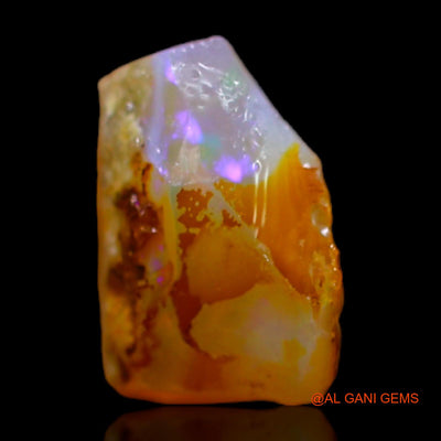 Natural Fire Opal Gemstone 3.00 Cts Loose Fancy Rough From Australia 10x8x6 mm RB-591