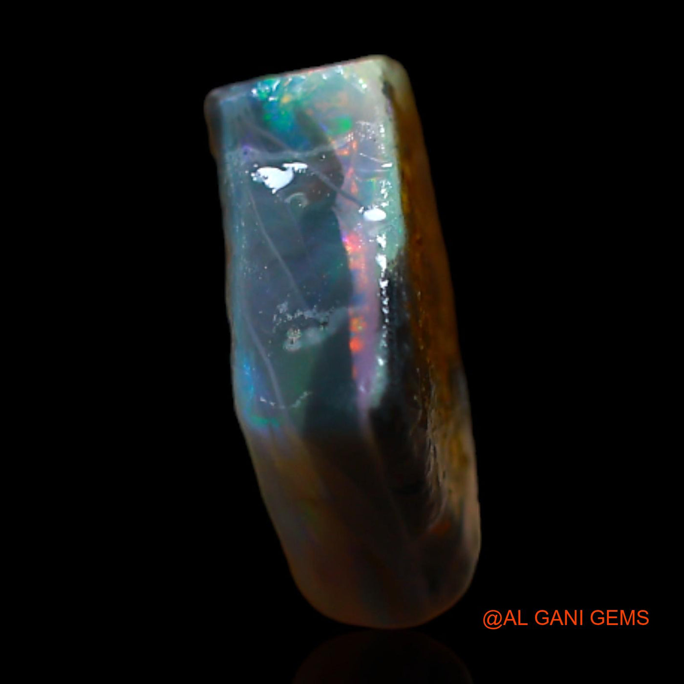 2.00 Cts Unheated Australian Fire Opal Loose Gemstone Fancy Rough Natural 10x9x3 mm RB-593