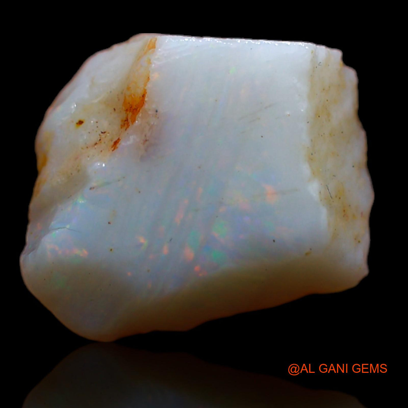 3.15 Cts Unheated Australian Fire Opal Loose Gemstone Fancy Rough Natural 12x10x3 mm RB-5