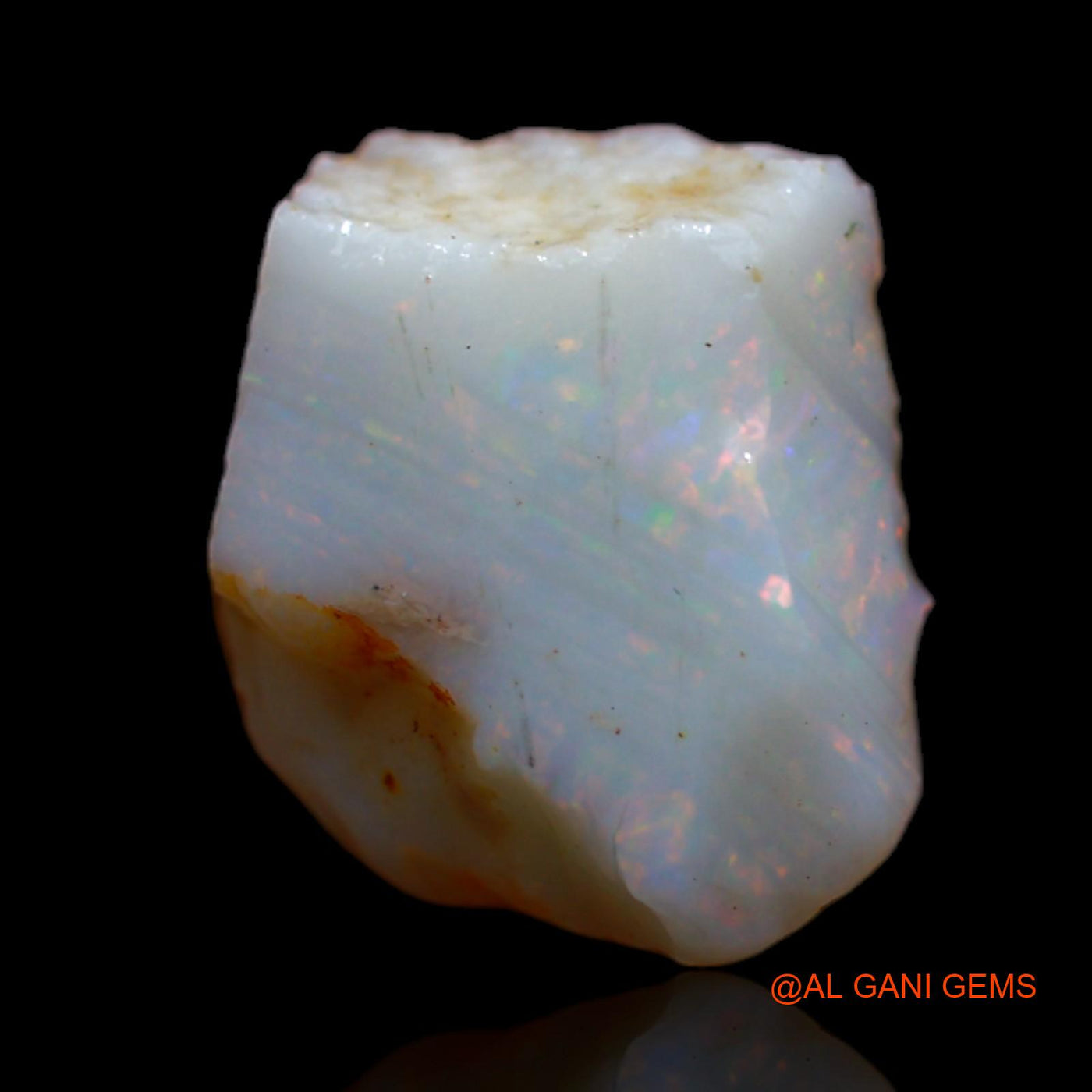 3.15 Cts Unheated Australian Fire Opal Loose Gemstone Fancy Rough Natural 12x10x3 mm RB-5