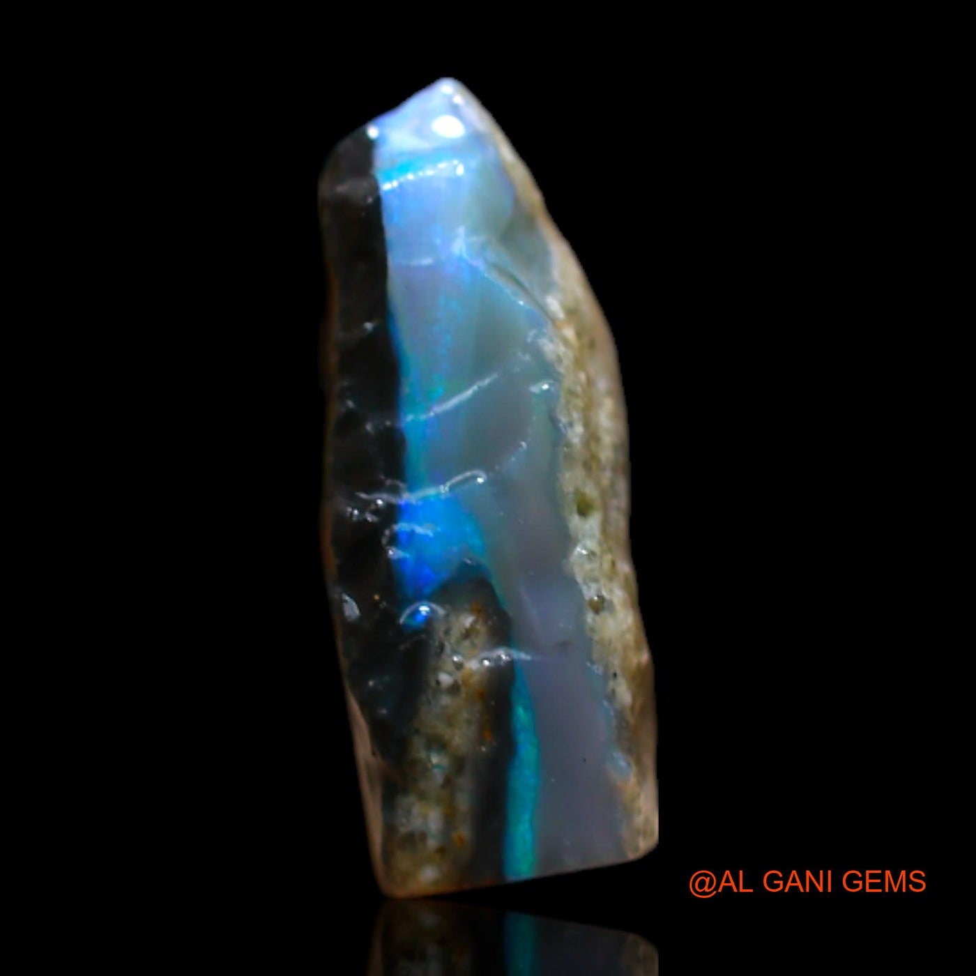Natural Fire Opal Gemstone 3.00 Cts Loose Fancy Rough From Australia 11x9x4 mm RB-606