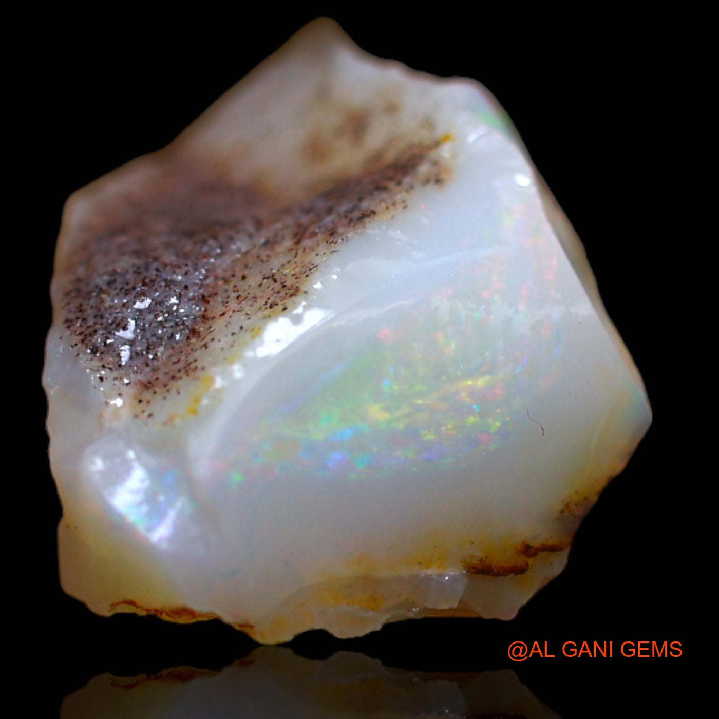7.55 Cts Natural Australian Fire Opal Loose Gemstone Fancy Rough 16x12x7 mm RB-60